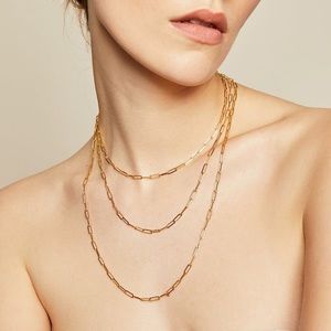 BYCHARI fine jewelry Capri Necklace 14k gold.